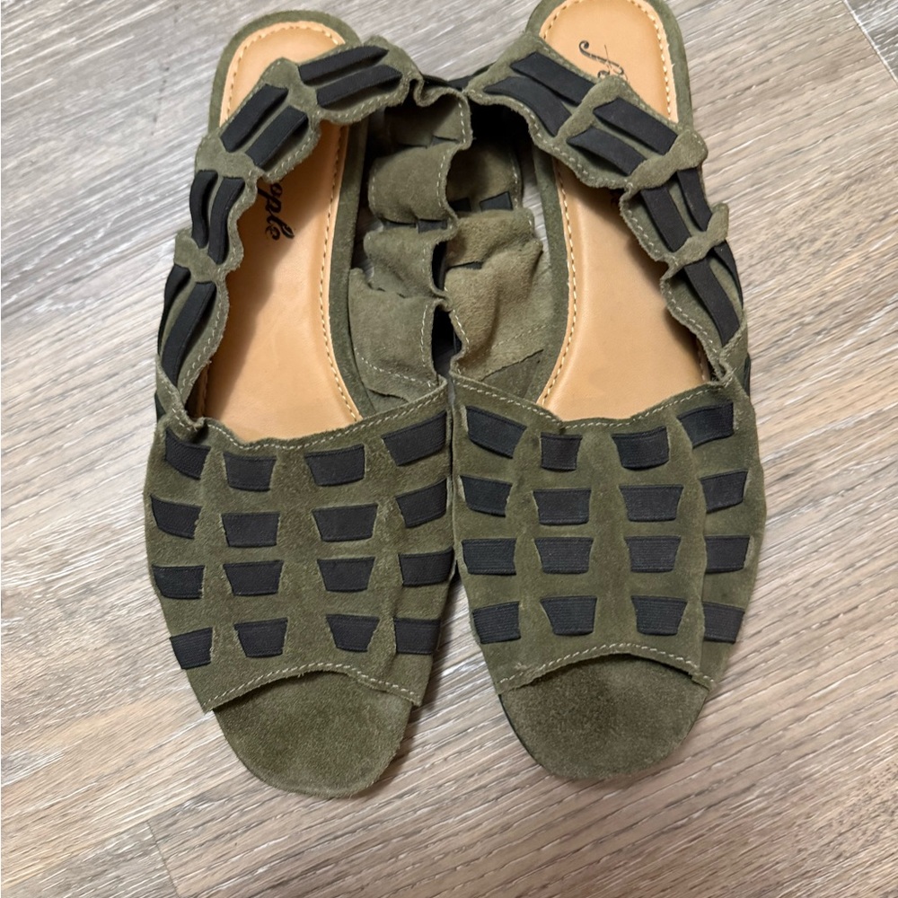 Stylish Olive Green Women's Sandals